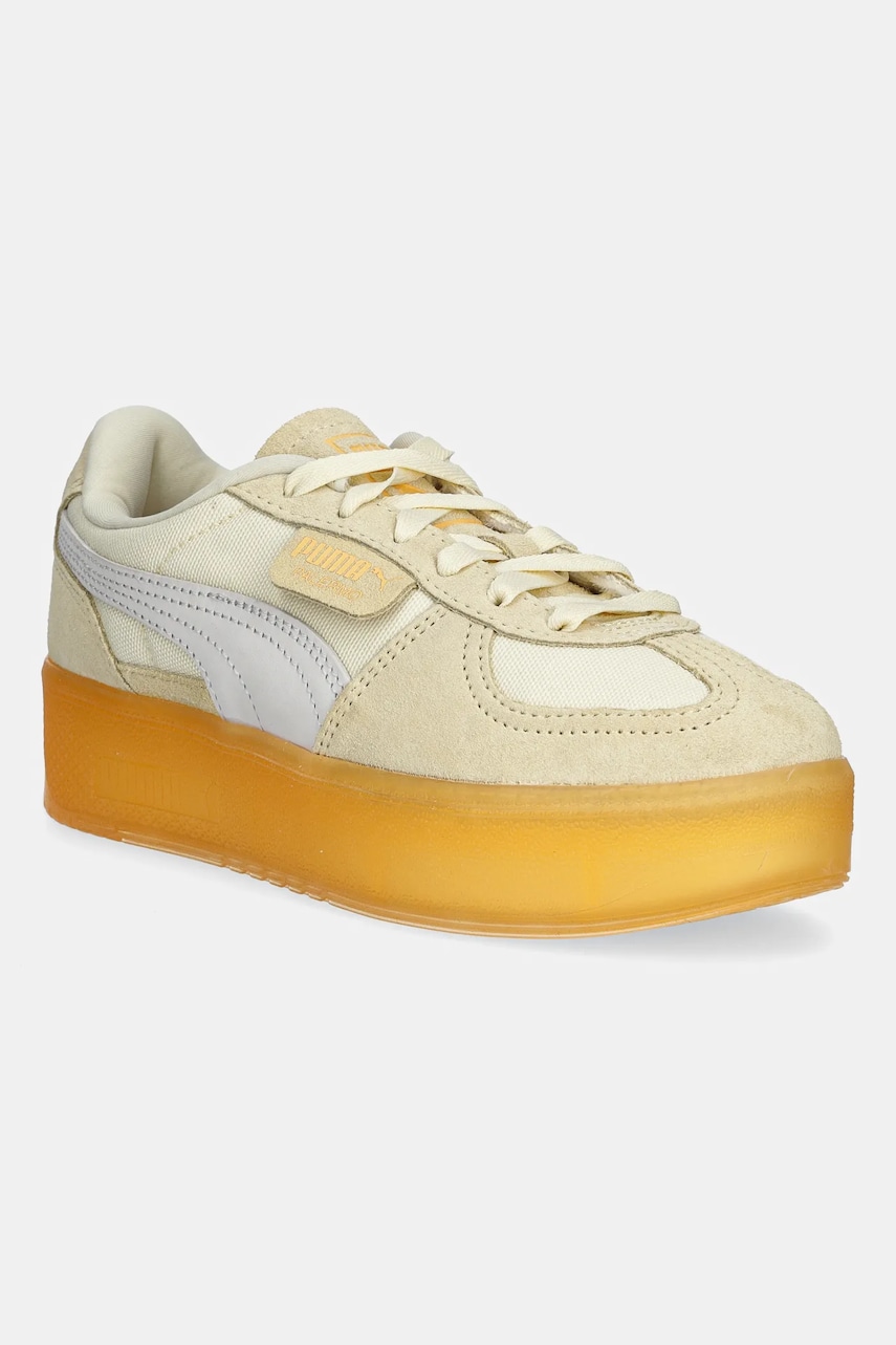 Puma sneakers Palermo Elevata Xtra Wns femei, culoarea bej, 401285 Puma sneakers Palermo Elevata Xtra Wns femei, culoarea bej, 401285