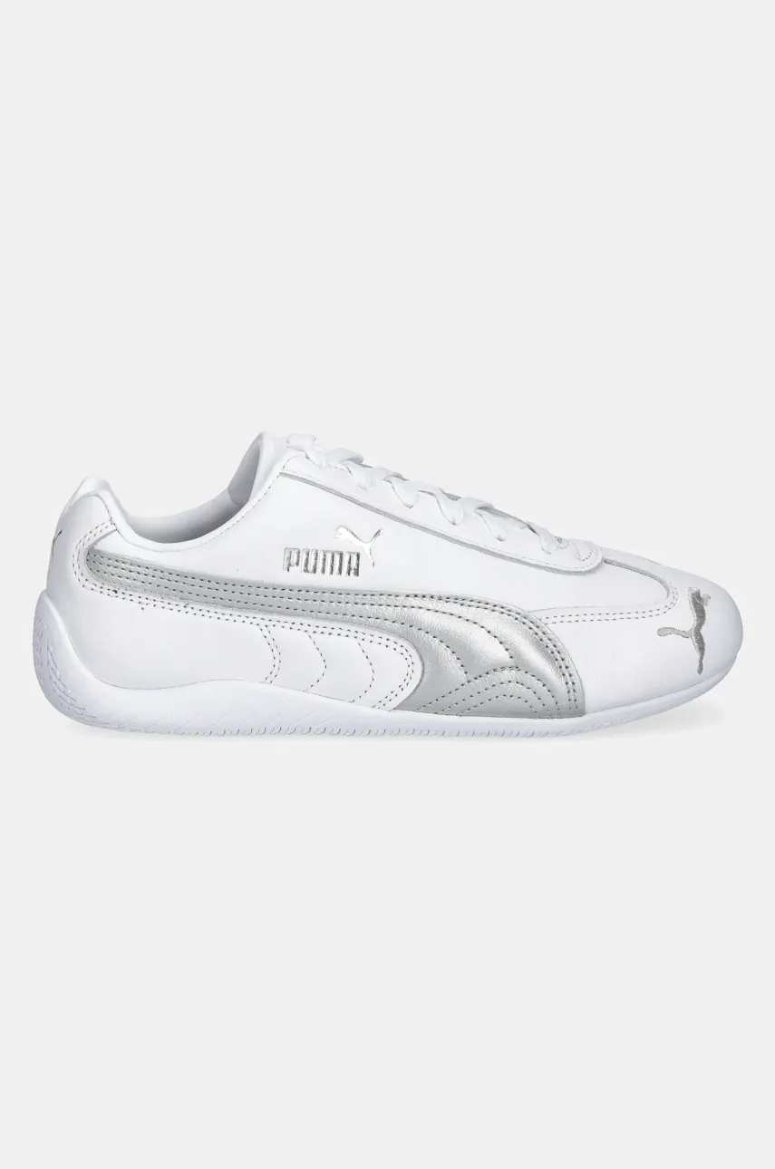 Кожаные кроссовки Puma Speedcat LTH женские цвет белый 401603 Кожаные кроссовки Puma Speedcat LTH женские цвет белый 401603