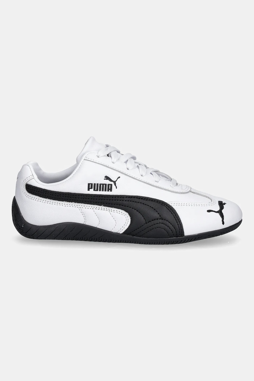 Кожаные кроссовки Puma Speedcat LTH женские цвет белый 401603 Кожаные кроссовки Puma Speedcat LTH женские цвет белый 401603