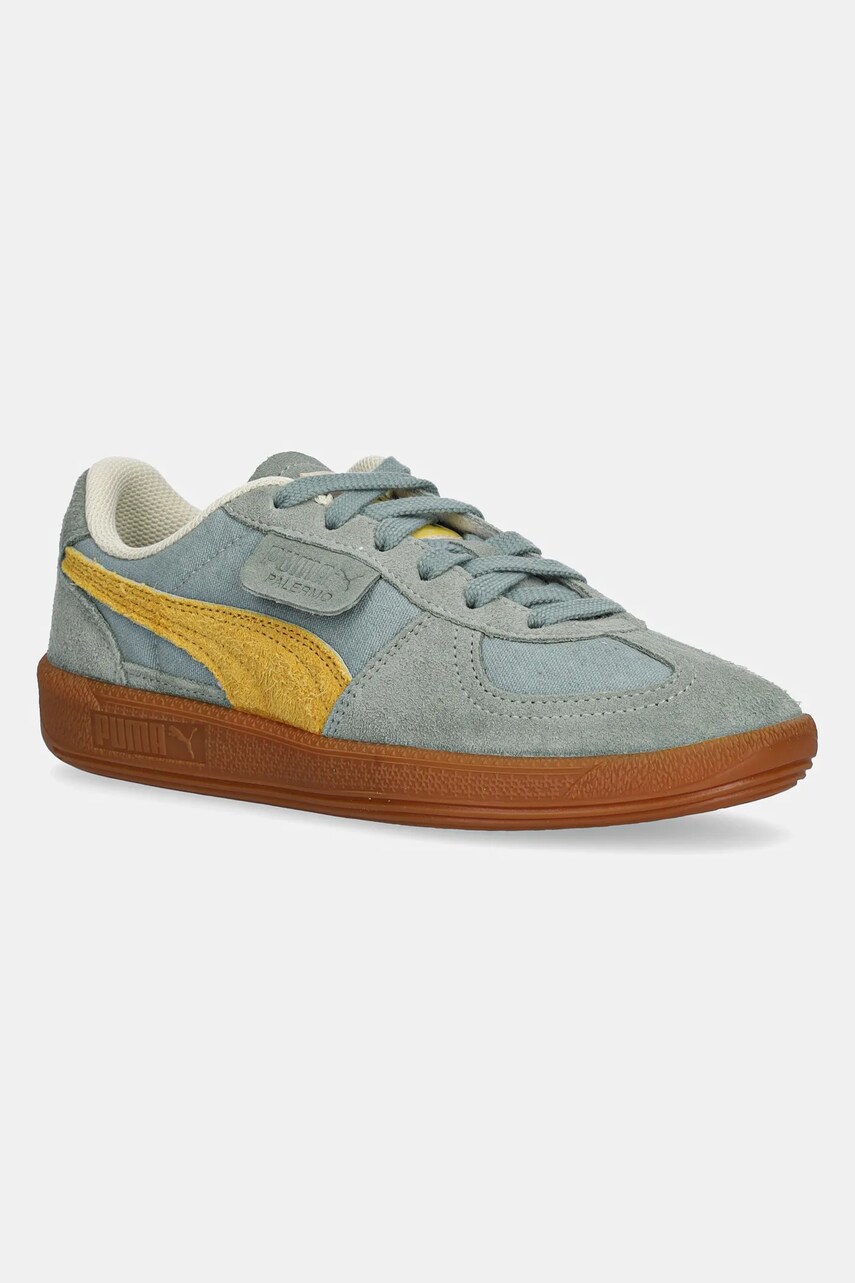 Puma Adidasi Palermo Weathered culoarea verde, 401722