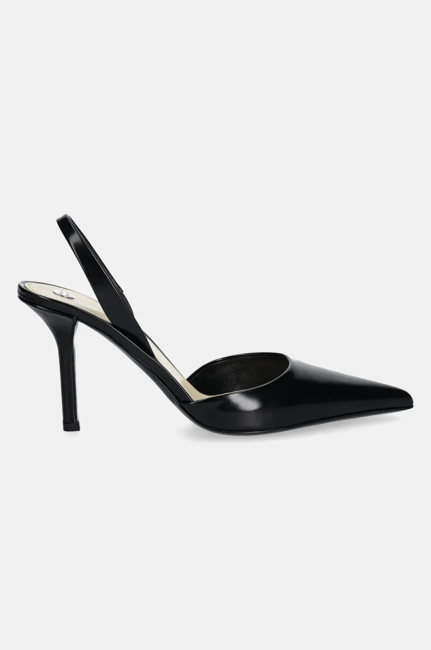 Кожаные туфли Proenza Schouler Slash цвет чёрный SH251001 Кожаные туфли Proenza Schouler Slash цвет чёрный SH251001