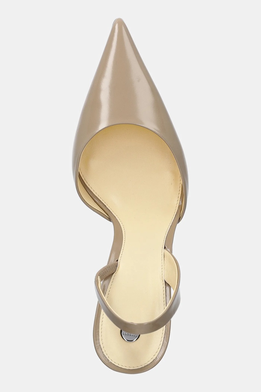 Δερμάτινες γόβες Proenza Schouler Slash χρώμα: μπεζ, SH251001 φωτογραφία