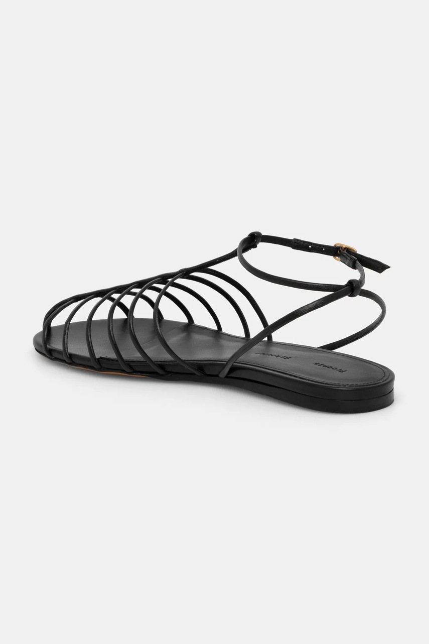 Σανδάλια Proenza Schouler Tee χρώμα: μαύρο, SH251004 φωτογραφία