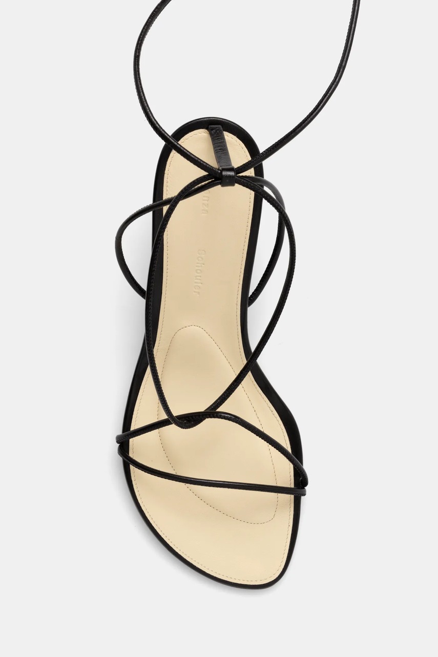 Δερμάτινα πέδιλα Proenza Schouler Tee χρώμα: μαύρο, SH251014 φωτογραφία