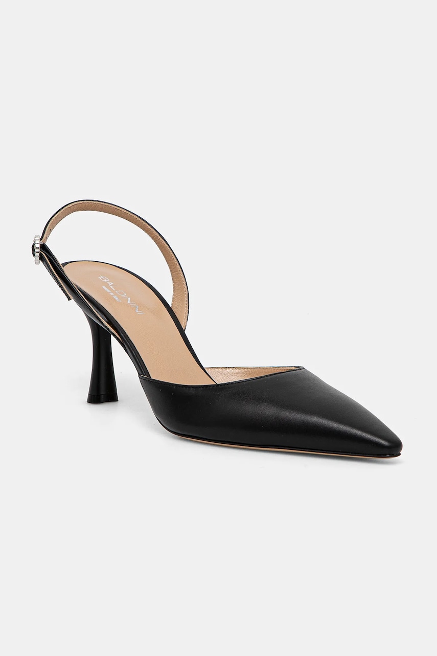 Baldinini stilettos de piele culoarea negru, D5E182P7VITE