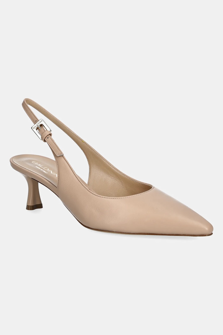 Baldinini stilettos de piele culoarea bej, D5E203P5VITE Baldinini stilettos de piele culoarea bej, D5E203P5VITE
