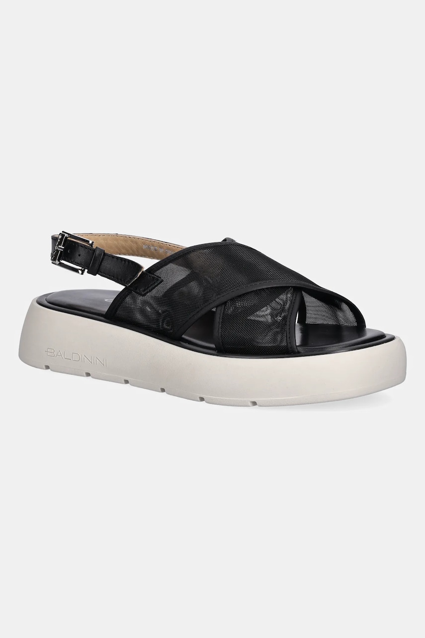 Baldinini sandale culoarea negru, cu platforma, D5E322S1RETE Baldinini sandale culoarea negru, cu platforma, D5E322S1RETE