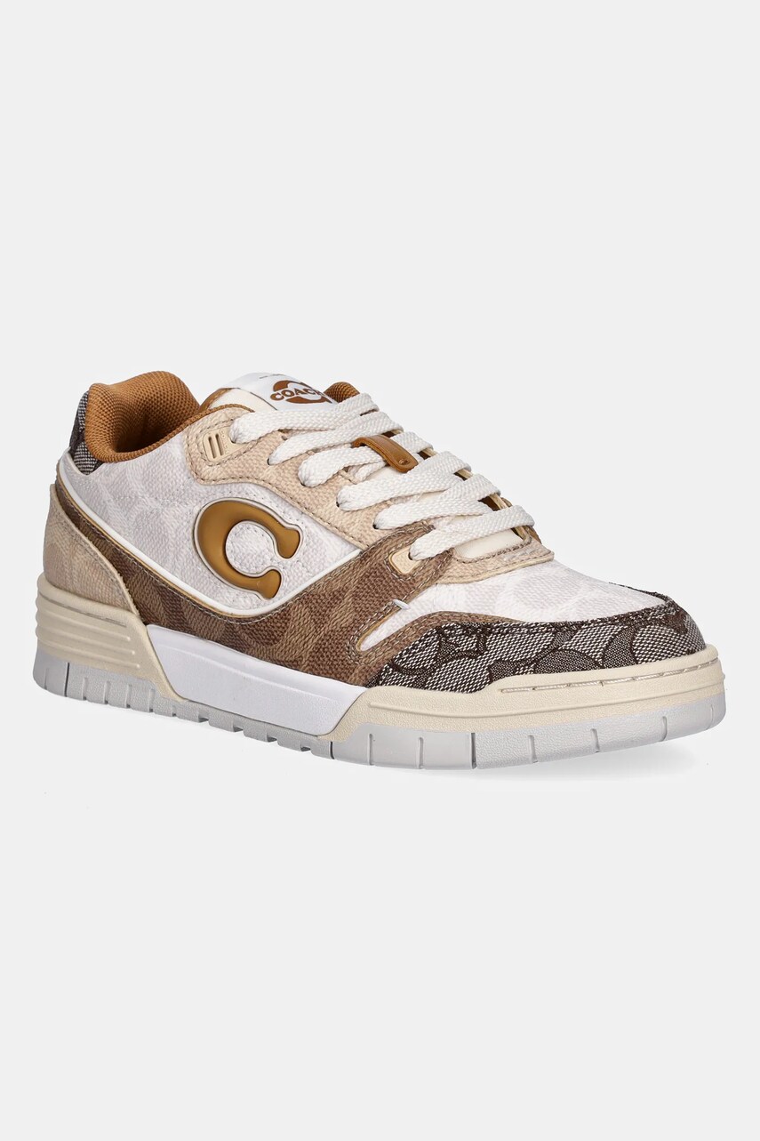 Coach sneakers Soho femei, culoarea maro, CAQ23