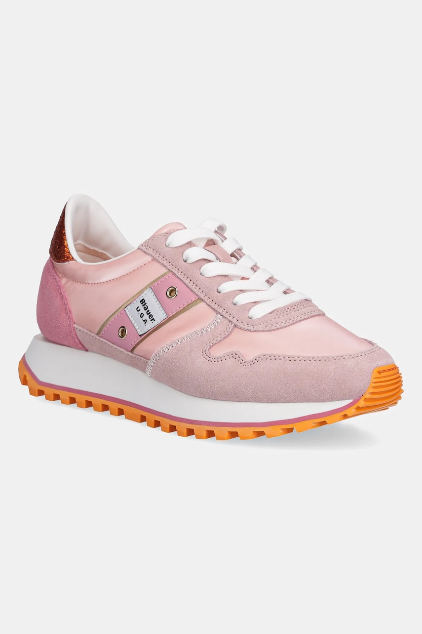 Blauer sneakers din piele MILLEN femei, culoarea roz, S5MILLEN03 Blauer sneakers din piele MILLEN femei, culoarea roz, S5MILLEN03