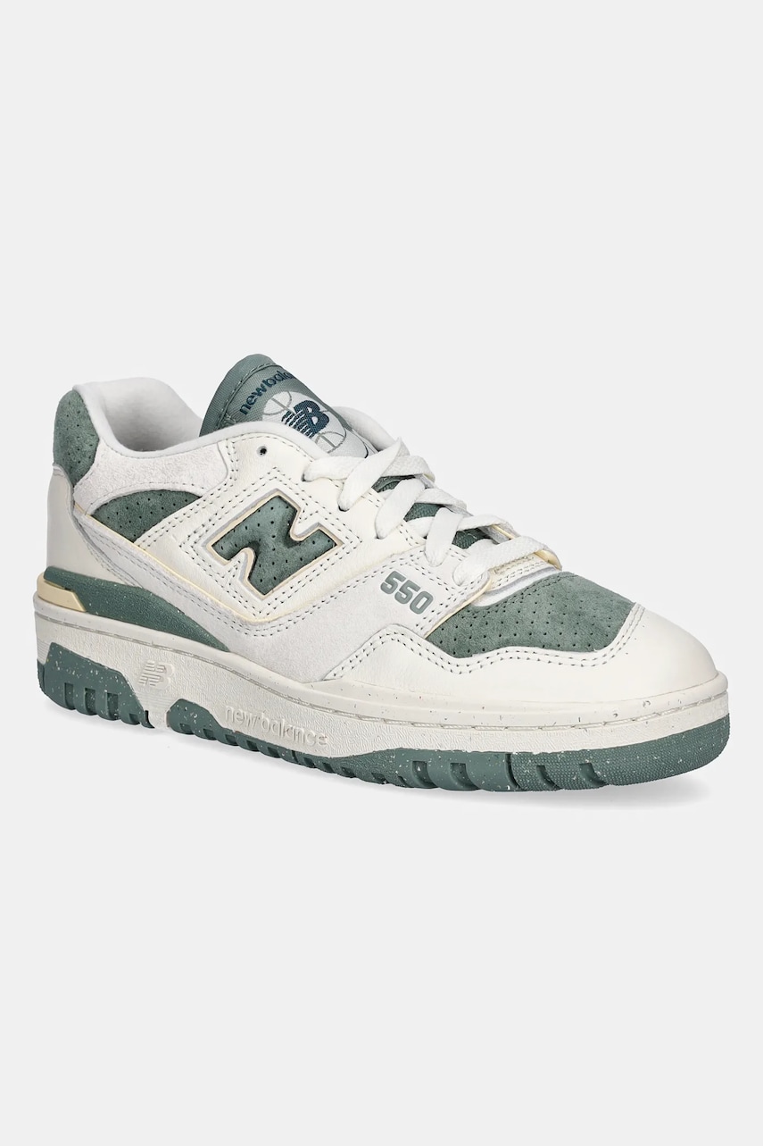 New Balance Adidasi din piele BBW550PE culoarea bej, BBW550PE