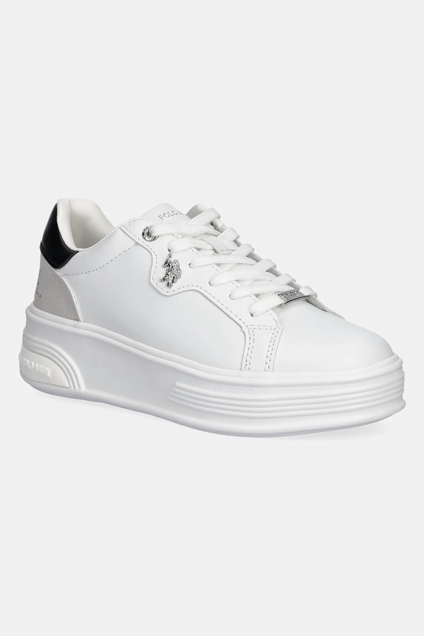 U.S. Polo Assn. sneakers ASUKA010W/5YS1 femei, culoarea alb, ASUKA U.S. Polo Assn. sneakers ASUKA010W/5YS1 femei, culoarea alb, ASUKA