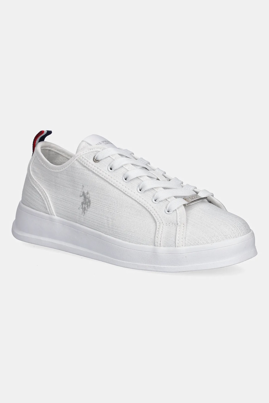 U.S. Polo Assn. teniși CAMPY femei, culoarea alb, CAMPYW003W/5T1