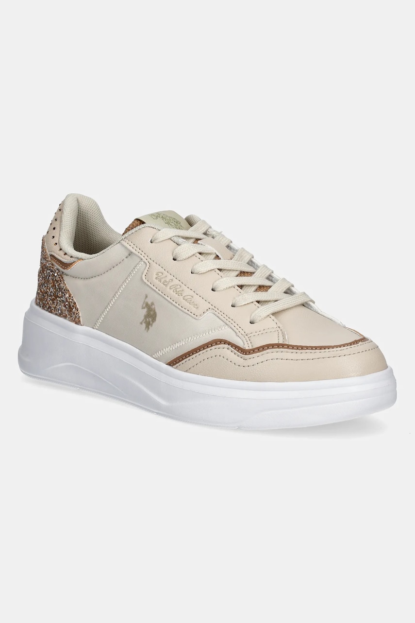U.S. Polo Assn. sneakers GINGER002W/5YT1 femei, culoarea bej, GINGER