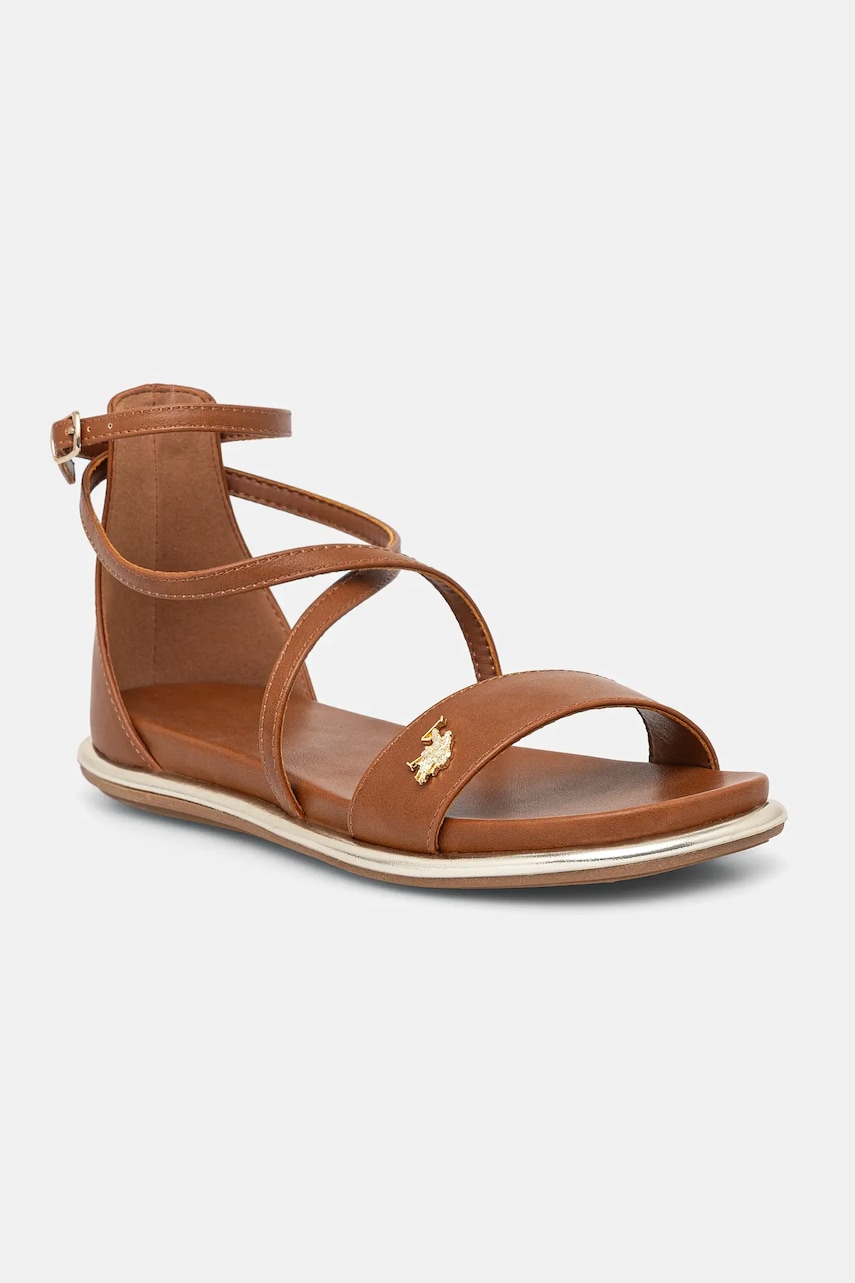 U.S. Polo Assn. sandale SORAYA femei, culoarea maro, SORAYA002W/5Y2 U.S. Polo Assn. sandale SORAYA femei, culoarea maro, SORAYA002W/5Y2