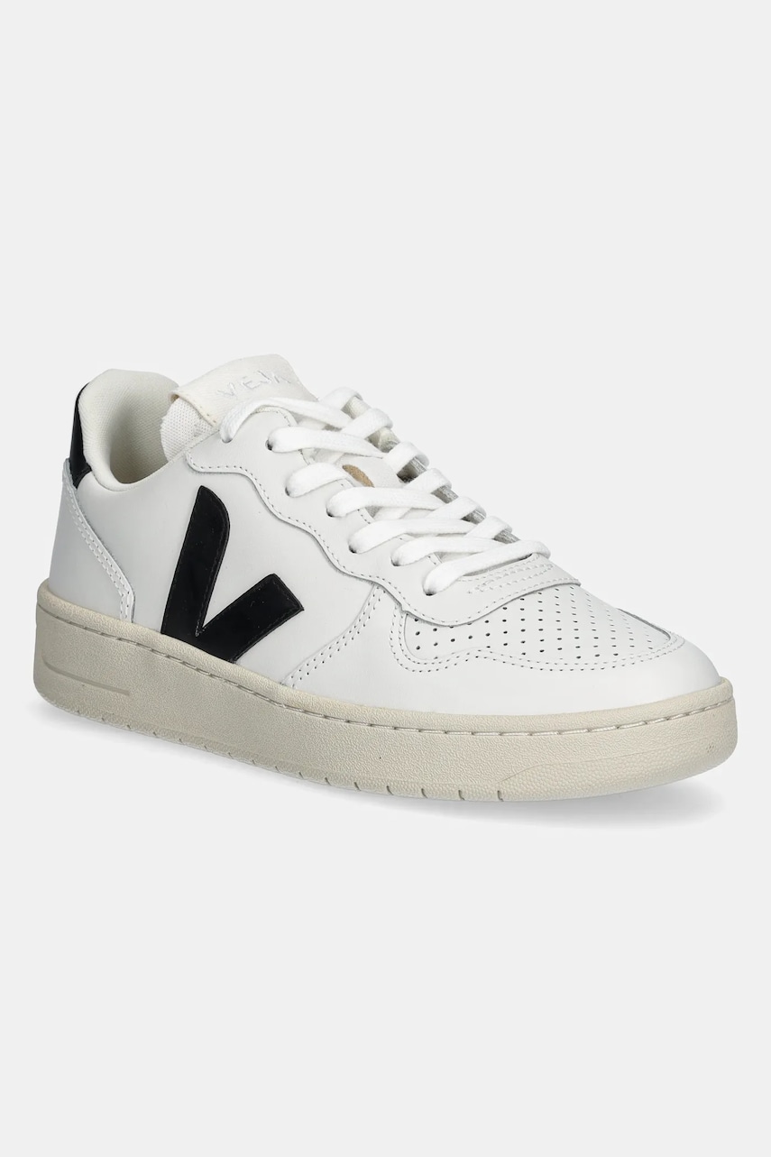 Veja pantofi VI0220738A V-10 LEATHER femei, culoarea alb, VI0220738A Veja pantofi VI0220738A V-10 LEATHER femei, culoarea alb, VI0220738A