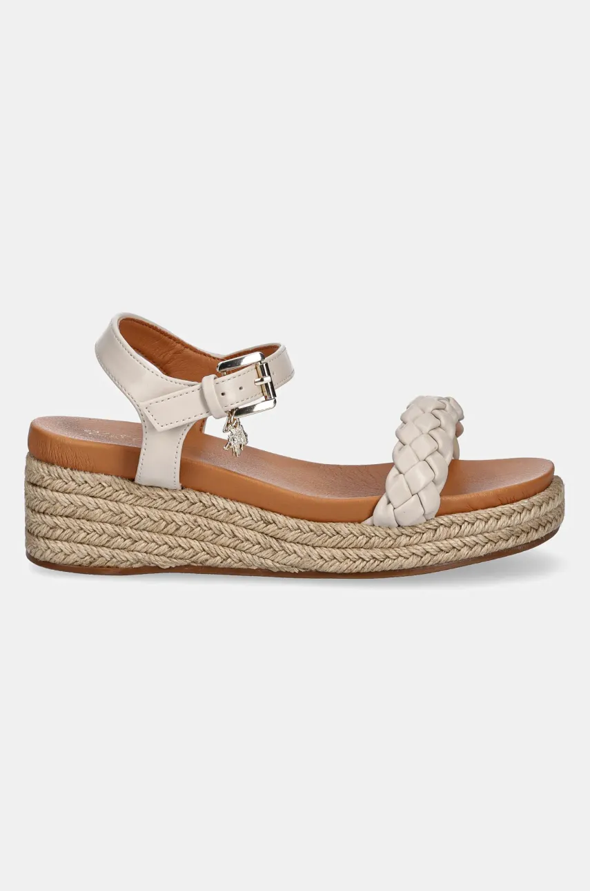 Сандалии U.S. Polo Assn. ASTRID женская цвет бежевый на платформе ASTRID001W/5Y1 Сандалии U.S. Polo Assn. ASTRID женская цвет бежевый на платформе ASTRID001W/5Y1