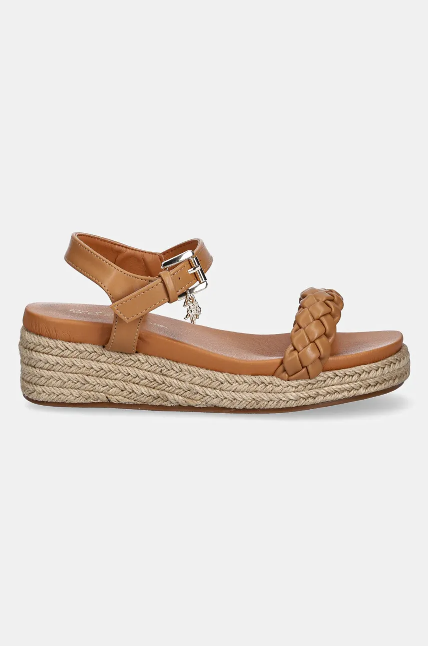 Сандалии U.S. Polo Assn. ASTRID женская цвет коричневый на платформе ASTRID001W/5Y1 Сандалии U.S. Polo Assn. ASTRID женская цвет коричневый на платформе ASTRID001W/5Y1