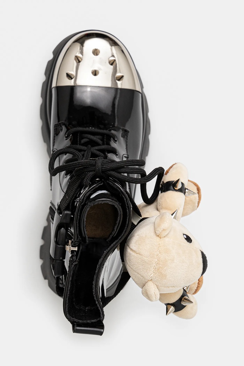Шкіряні черевики Koi Footwear x Rocky Horror Show Eddie`s Teddy жіночі колір чорний на платформі Eddie s Teddy 