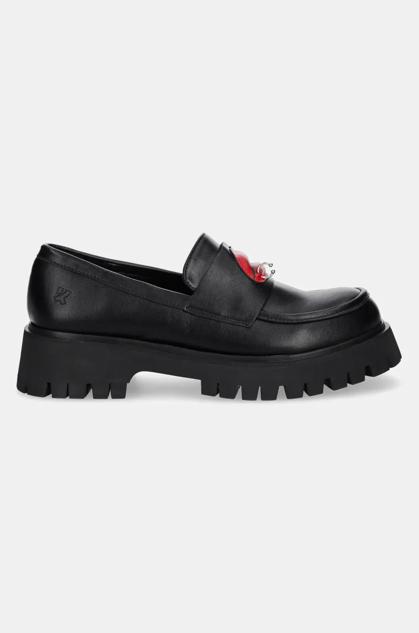 Мокасины Koi Footwear x Rocky Horror Show Science Fiction Lips Loafers женские цвет чёрный на платформе Science Fiction Lips Мокасины Koi Footwear x Rocky Horror Show Science Fiction Lips Loafers женские цвет чёрный на платформе Science Fiction Lips