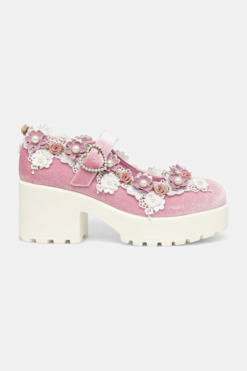 Туфли Koi Footwear Tira Pink Mary Janes ‘Fairy Powder Edition’ цвет розовый каблук кирпичик ND106 Туфли Koi Footwear Tira Pink Mary Janes ‘Fairy Powder Edition’ цвет розовый каблук кирпичик ND106