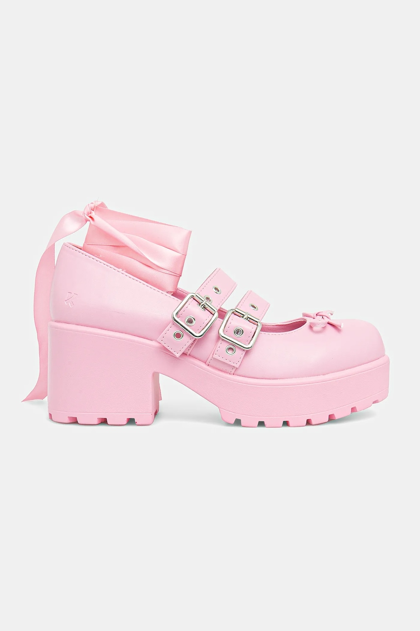 Туфли Koi Footwear Miyako Lace Up Ballet Shoes цвет розовый на платформе ND41 Туфли Koi Footwear Miyako Lace Up Ballet Shoes цвет розовый на платформе ND41