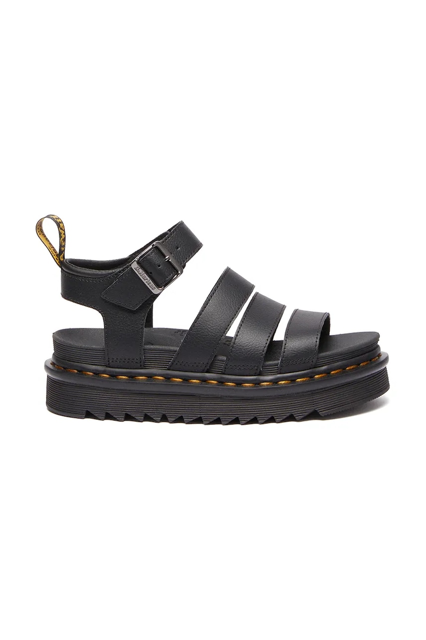 Dr. Martens sandale de piele Blaire femei, culoarea negru, cu platforma, DM31520001 Dr. Martens sandale de piele Blaire femei, culoarea negru, cu platforma, DM31520001