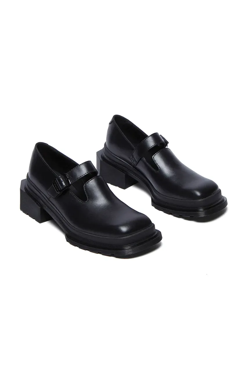 Кожаные туфли Dr. Martens Maybole MJ Mary Jane женские цвет чёрный на платформе DM32075001 Кожаные туфли Dr. Martens Maybole MJ Mary Jane женские цвет чёрный на платформе DM32075001
