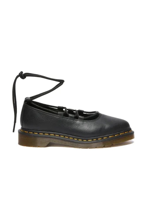 Dr. Martens balerini de piele Elphie II culoarea negru, DM40683001 Dr. Martens balerini de piele Elphie II culoarea negru, DM40683001