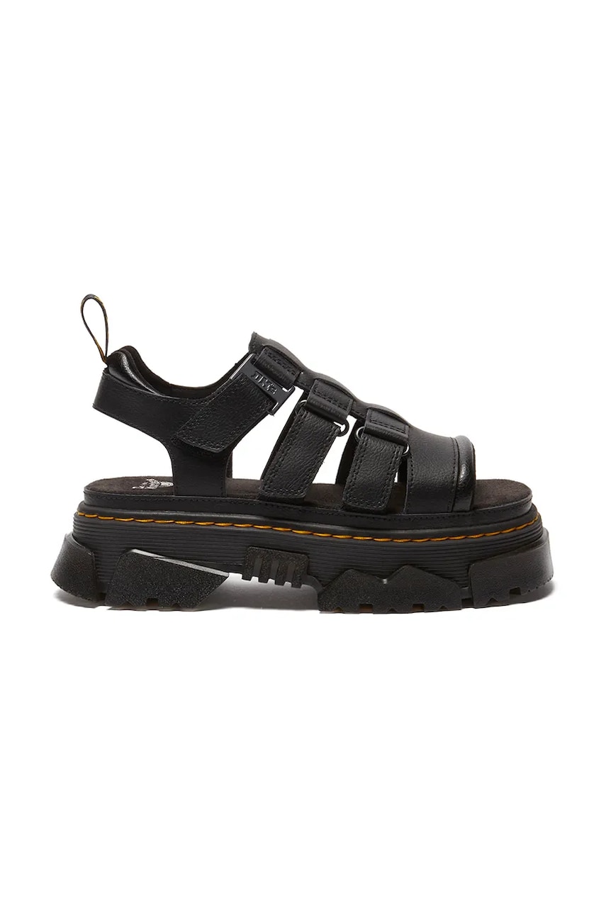 Dr. Martens sandale Mattison 3S culoarea negru, cu platforma, DM40891001