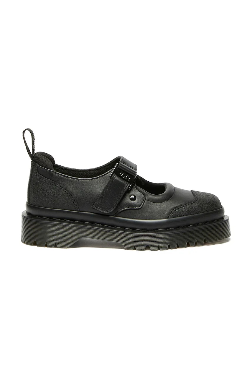 Dr. Martens pantofi de piele Indica II Bex Tech Mary Jane femei, culoarea negru, cu platforma, DM41015002 Dr. Martens pantofi de piele Indica II Bex Tech Mary Jane femei, culoarea negru, cu platforma, DM41015002