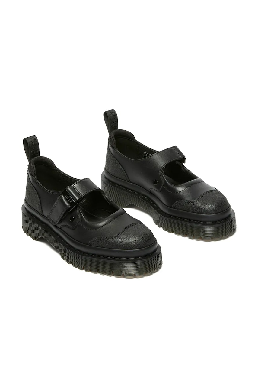 Кожаные туфли Dr. Martens Indica II Bex Tech Mary Jane женские цвет чёрный на платформе DM41015002 Кожаные туфли Dr. Martens Indica II Bex Tech Mary Jane женские цвет чёрный на платформе DM41015002
