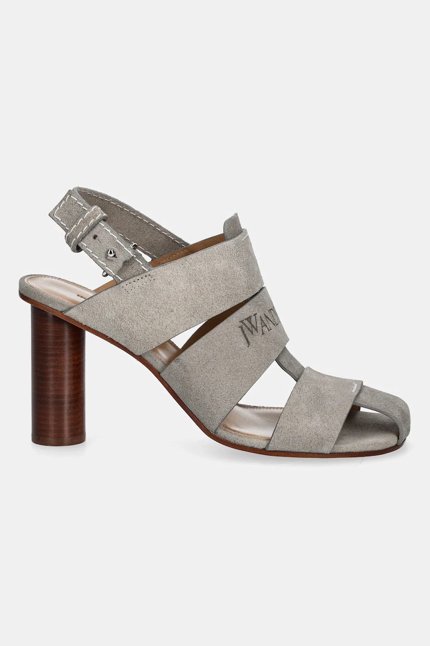 Замшевые сандалии JW Anderson цвет серый SN0097 LA0359 929 Замшевые сандалии JW Anderson цвет серый SN0097 LA0359 929