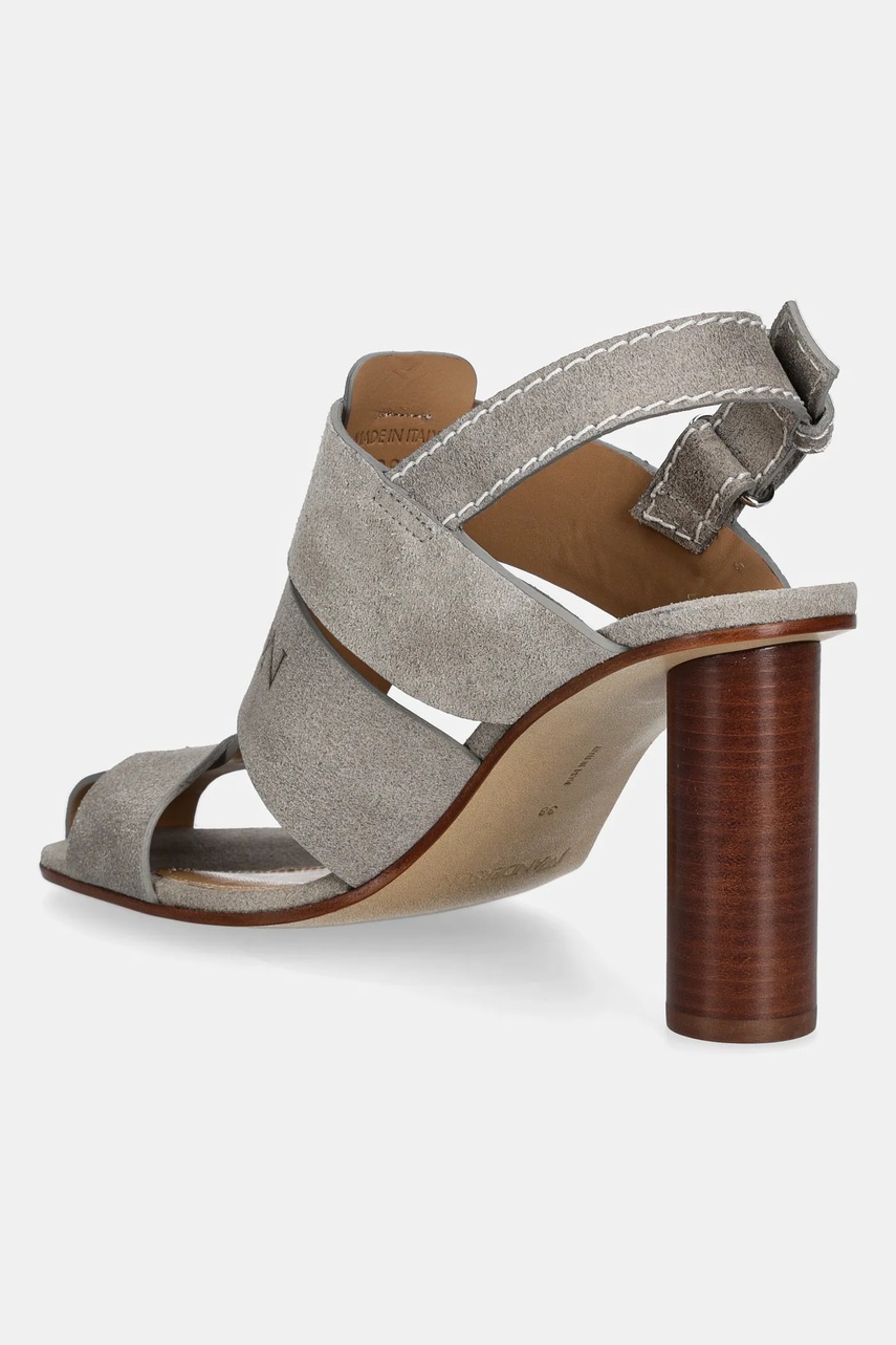 Σανδάλια σουέτ JW Anderson χρώμα: γκρι, SN0097 LA0359 929 φωτογραφία