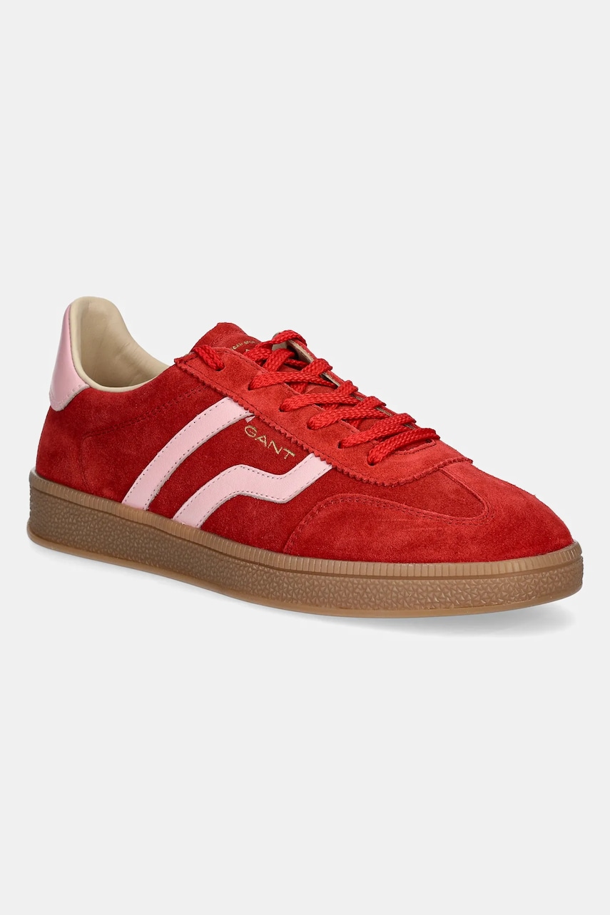 Gant sneakers din piele intoarsă Cuzima culoarea rosu, 31533042 G508 Gant sneakers din piele intoarsă Cuzima culoarea rosu, 31533042 G508
