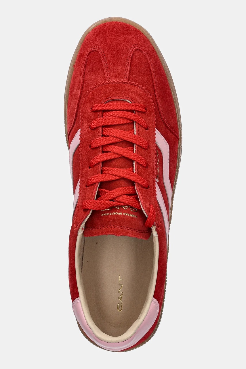 Σουέτ αθλητικά παπούτσια Gant Cuzima χρώμα: κόκκινο, 31533042 G508 φωτογραφία
