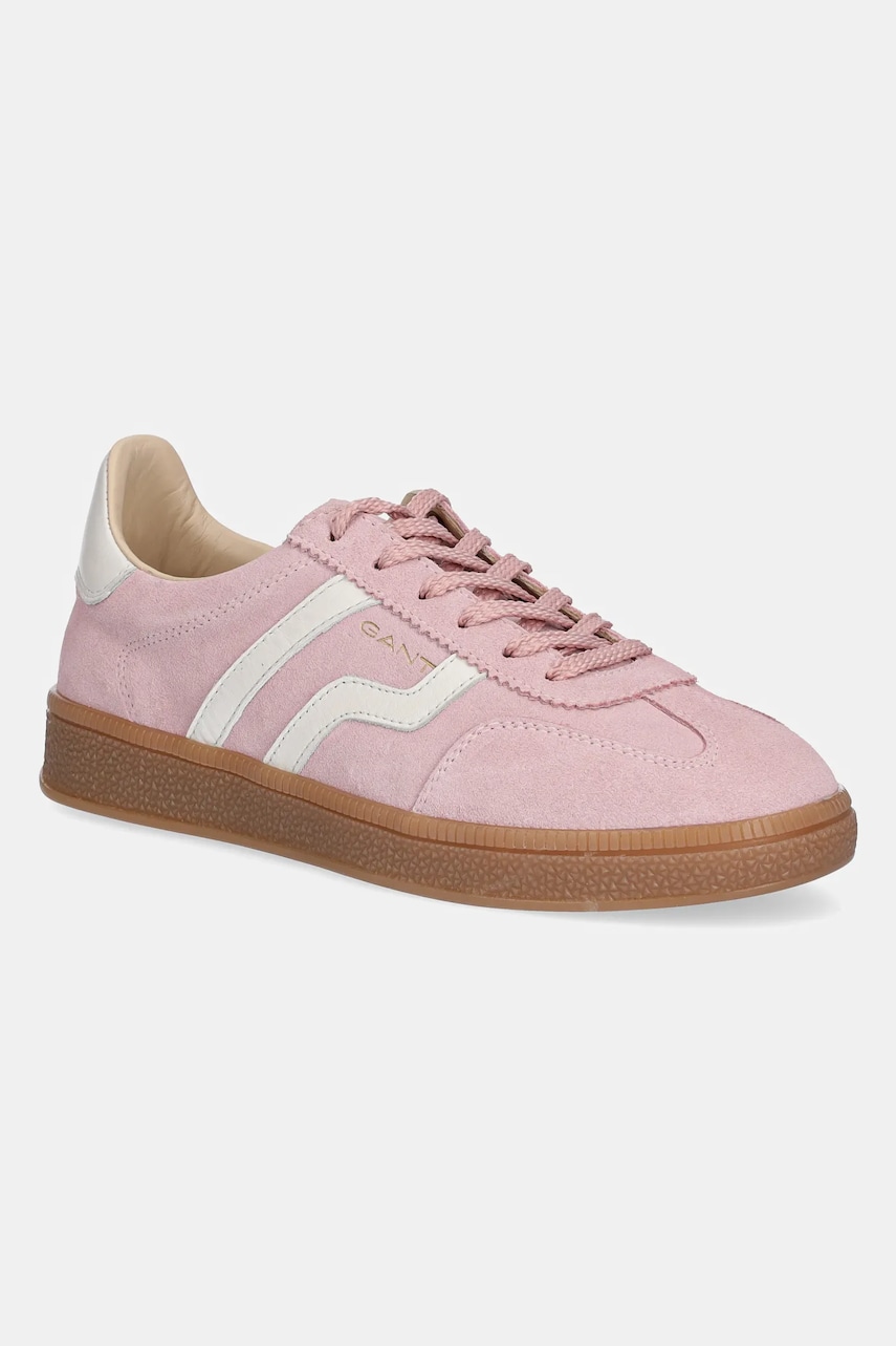 Gant sneakers din piele intoarsă Cuzima femei, culoarea roz, 31533042 G54 Gant sneakers din piele intoarsă Cuzima femei, culoarea roz, 31533042 G54