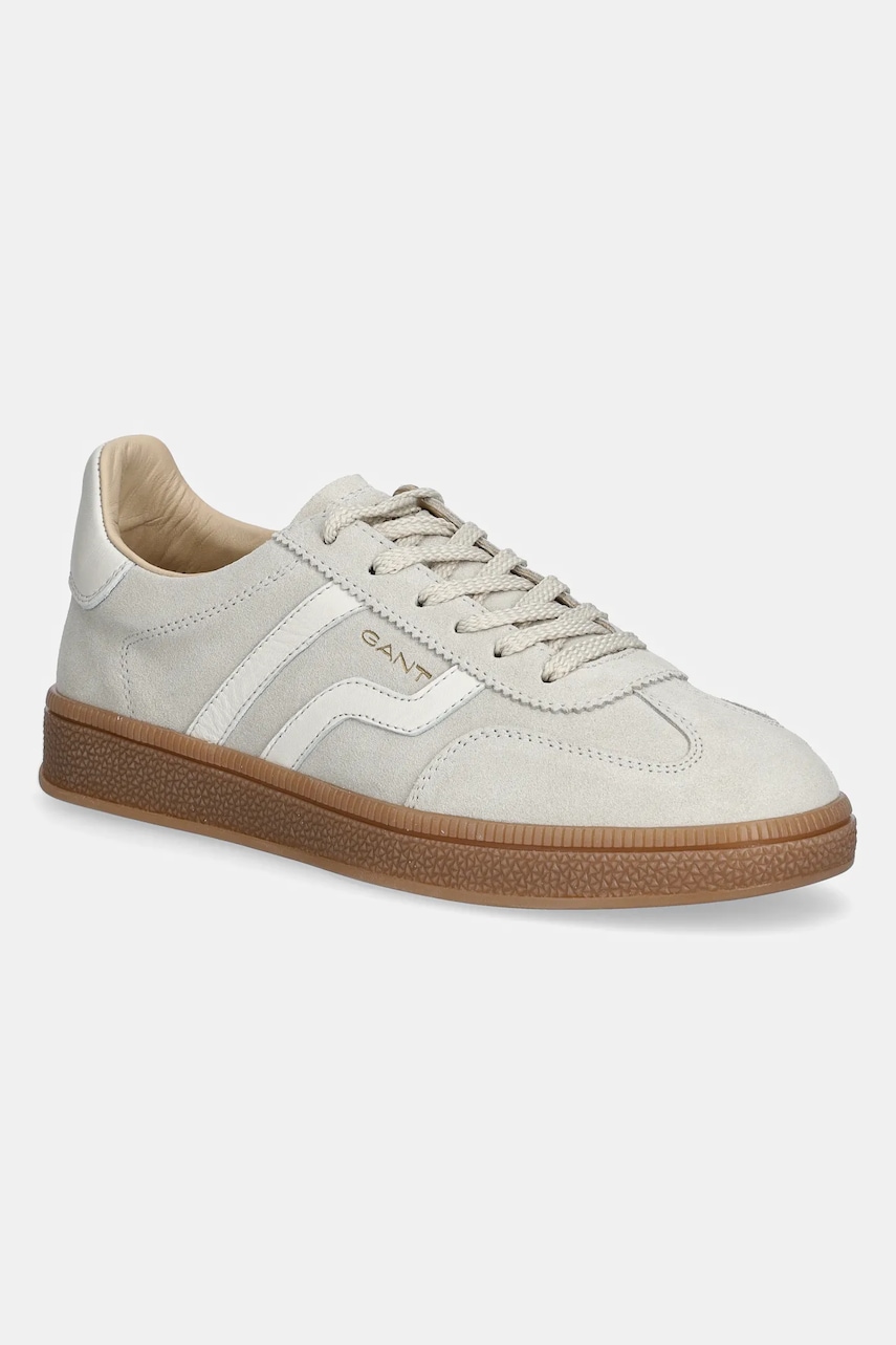 Gant sneakers din piele intoarsă Cuzima femei, culoarea bej, 31533042 G885 Gant sneakers din piele intoarsă Cuzima femei, culoarea bej, 31533042 G885