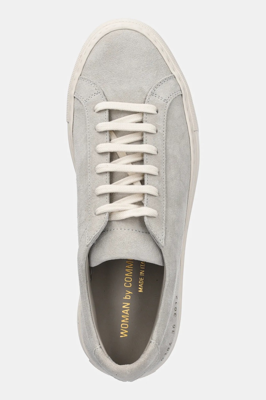 Nubuck sneakers Common Projects Achilles Contrast χρώμα: γκρι, 6184 φωτογραφία