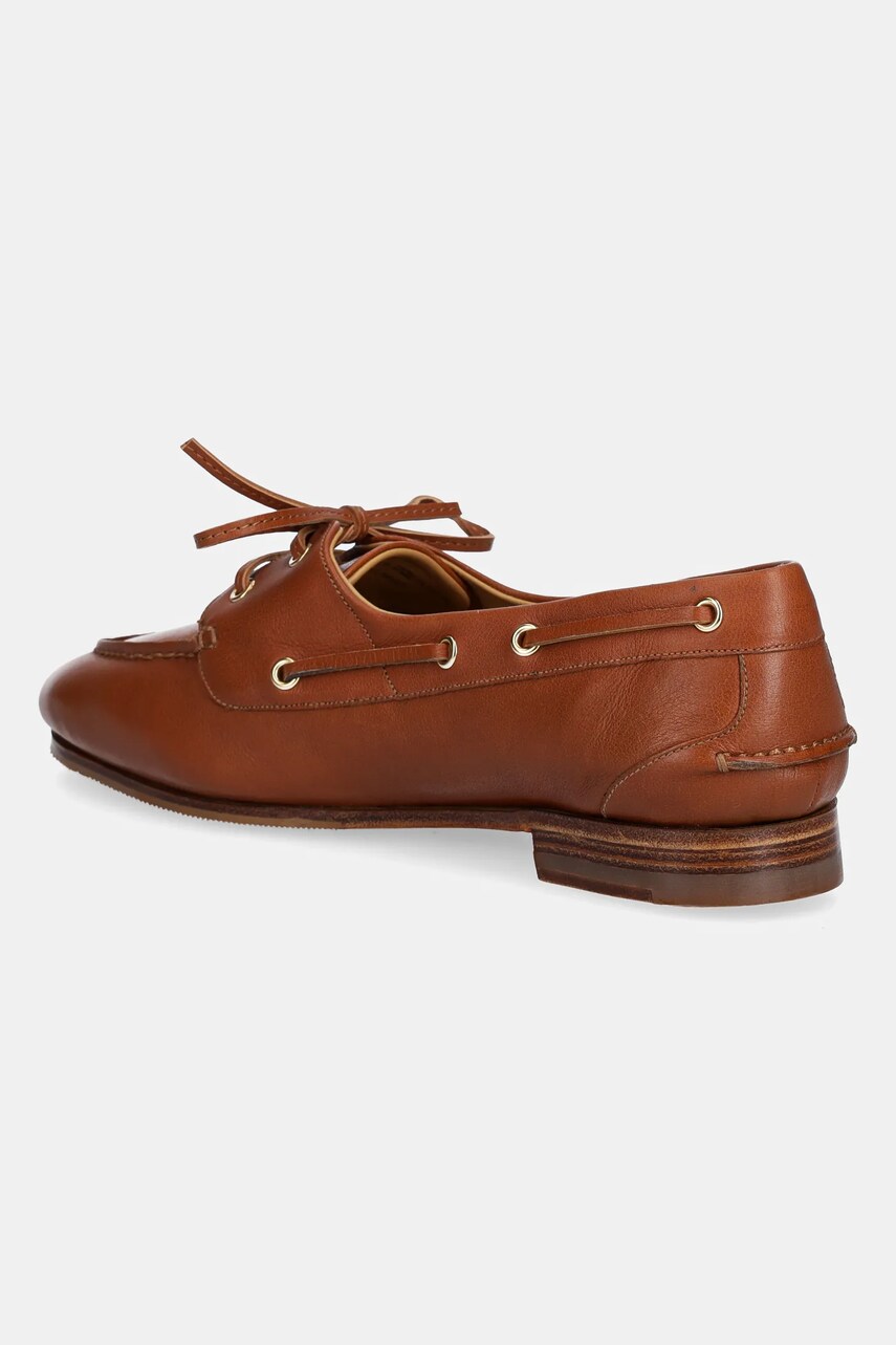 Bally bőr mokaszin barna, női, lapos talpú, WF002V termék 2. képe