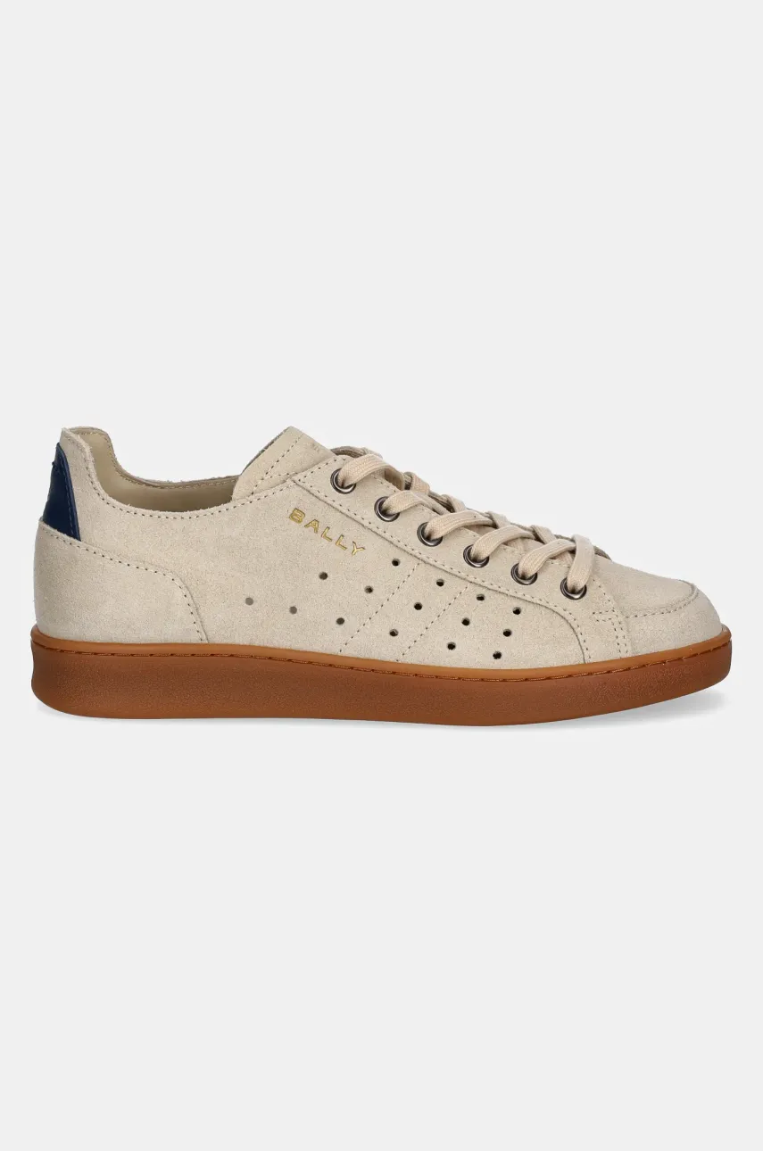 Замшевые кроссовки Bally женские цвет бежевый WK00BK Замшевые кроссовки Bally женские цвет бежевый WK00BK