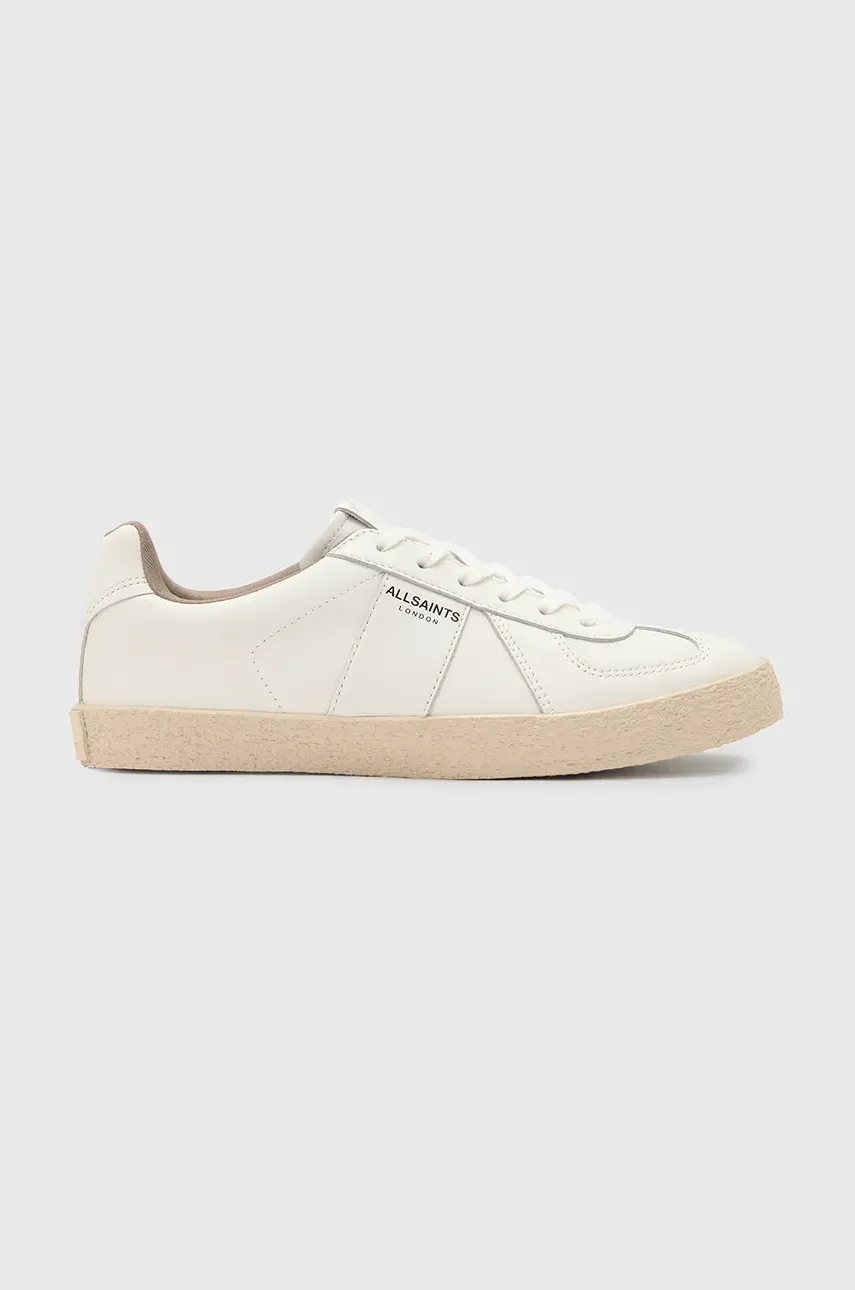 AllSaints sneakers din piele Jaimee Leather Sneaker femei, culoarea alb, W058FC