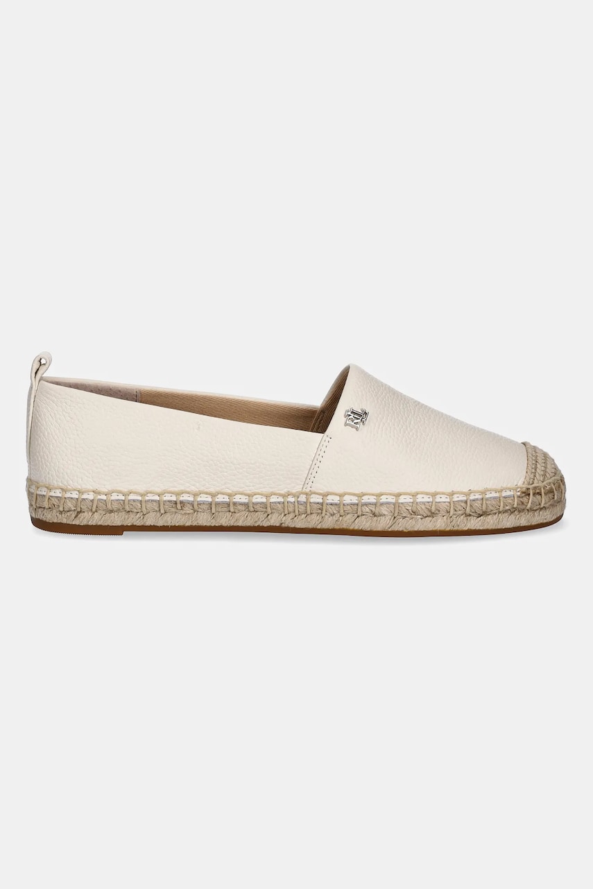 Кожаные эспадрильи Lauren Ralph Lauren Cameryn IV цвет бежевый 802905304003 Кожаные эспадрильи Lauren Ralph Lauren Cameryn IV цвет бежевый 802905304003