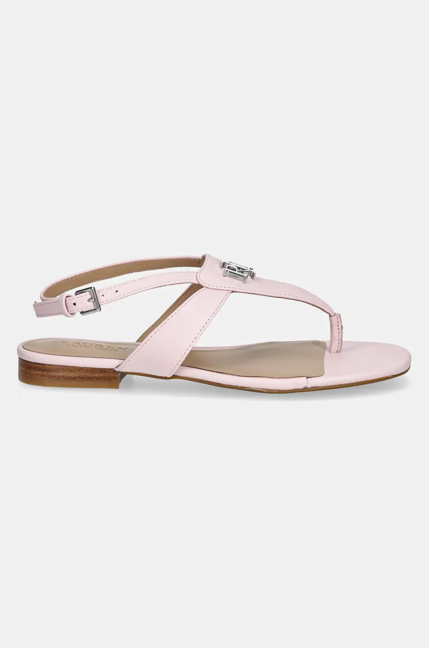 Кожаные сандалии Lauren Ralph Lauren Everley женские цвет розовый 802959146008 Кожаные сандалии Lauren Ralph Lauren Everley женские цвет розовый 802959146008