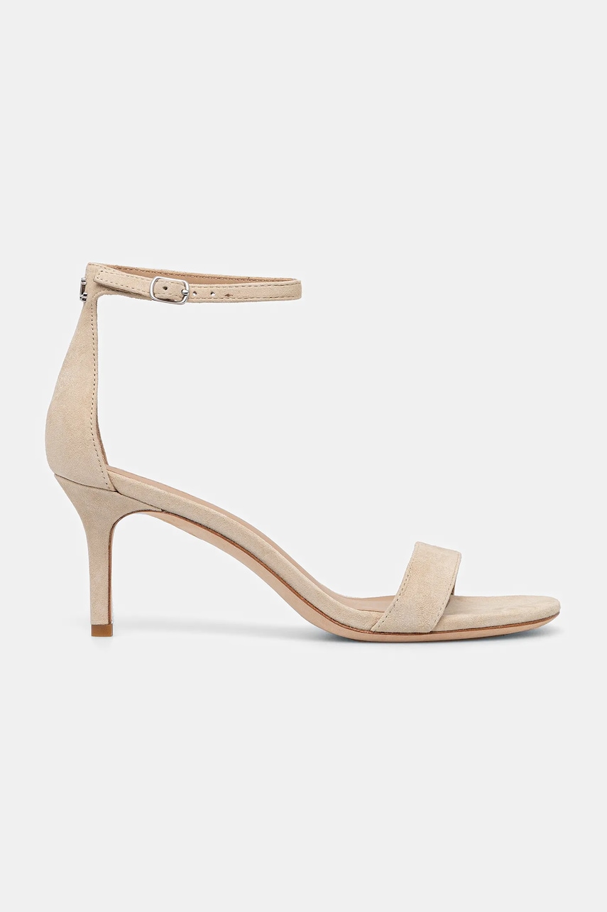 Замшевые сандалии Lauren Ralph Lauren Allie Mid цвет бежевый 802959175008 Замшевые сандалии Lauren Ralph Lauren Allie Mid цвет бежевый 802959175008