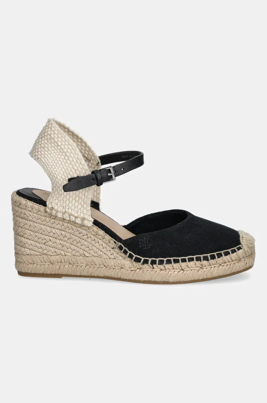 Эспадрильи Lauren Ralph Lauren Robby цвет чёрный на платформе 802961836001 Эспадрильи Lauren Ralph Lauren Robby цвет чёрный на платформе 802961836001