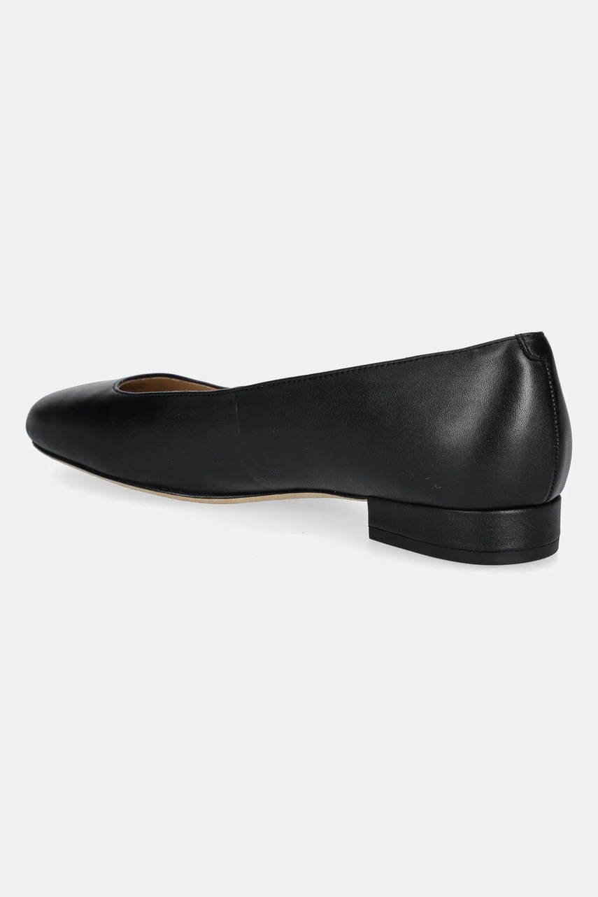 Шкіряні балетки Lauren Ralph Lauren Emellie Bllt колір чорний  802970534001 