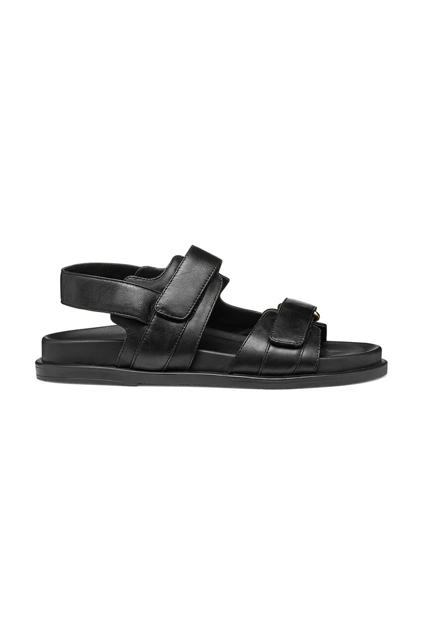 Geox sandale de piele D ADELASH femei, culoarea negru, D55YWC 000TU C9999