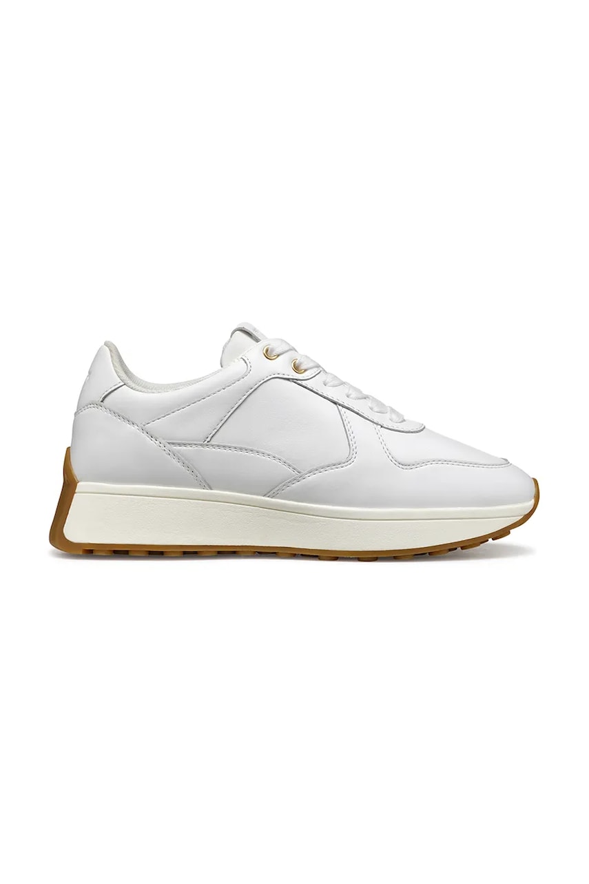 Geox sneakers din piele D AMABEL femei, culoarea alb, D45MDA 00085 C1000