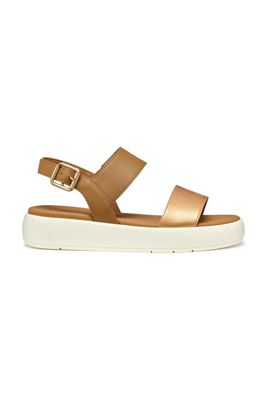 Geox sandale D CAMALEI femei, culoarea maro, cu platforma, D550NA 0NFBC CB65F