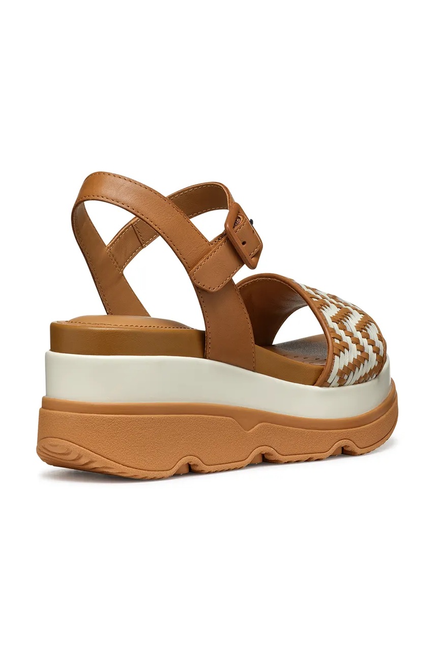 Geox bőr szandál D GARDENIA barna, női, platformos, D55HBA 0TC43 C5F1S termék 2. képe